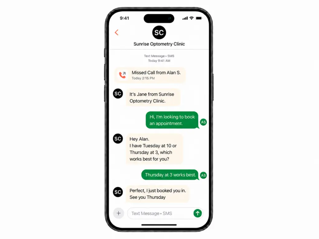 AI Receptionist For Optometry Clinics V2